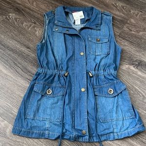 NWT denim vest!